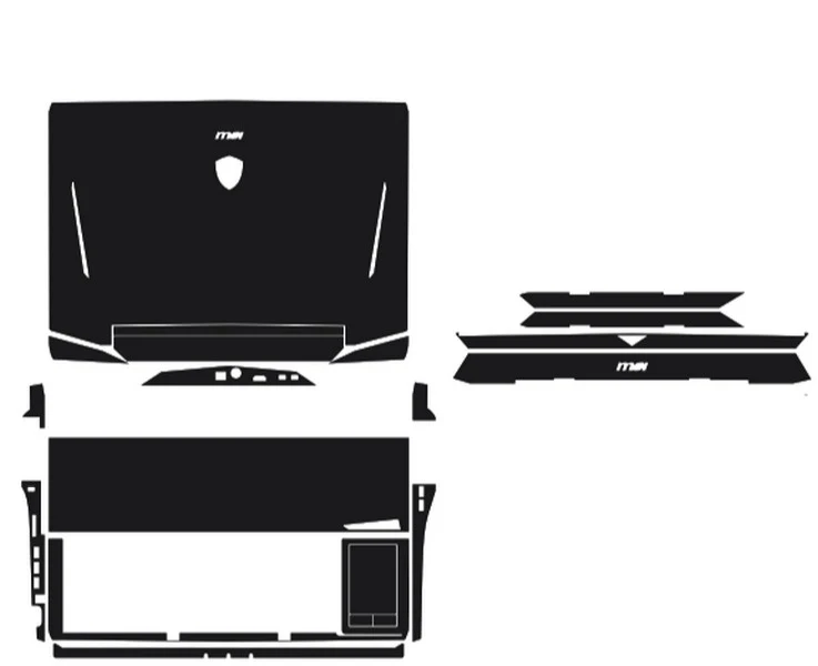 KH Laptop Carbon fiber Crocodile Snake Leather Sticker Skin Cover Guard Protector for MSI GT80 GT80S GT83 GT83VR 18.4-inch | Компьютеры и