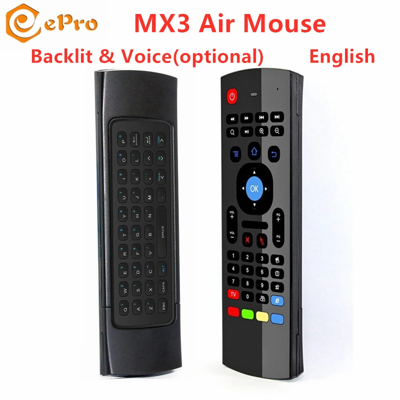MX3 Air mouse Smart Voice пульт дистанционного управления Беспроводная клавиатура с
