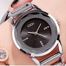 silver black Модные повседневные женские часы, женские классические кварцевые наручные часы из нержавеющей стали, женские часы-браслет, часы bayan saat, новинка - Цвет: silver black
