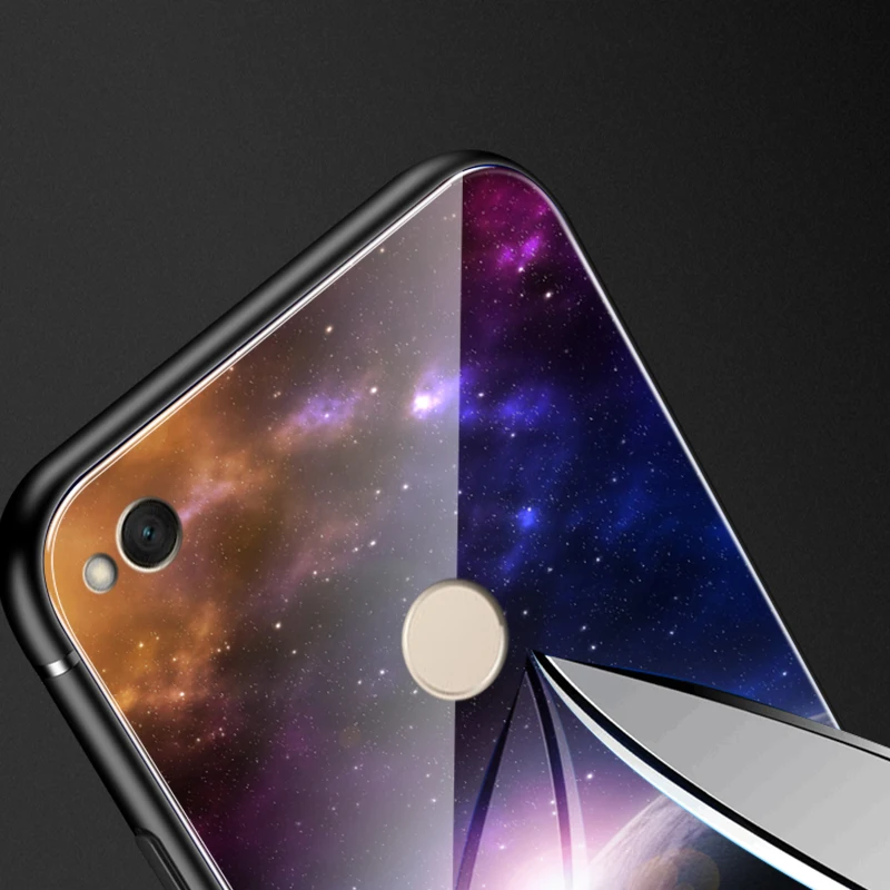 MRGO Tempered Glass Case for Xiaomi Redmi 5 Plus Note Pro Silicon HD Coque Mi A1 5X Cover 4X |