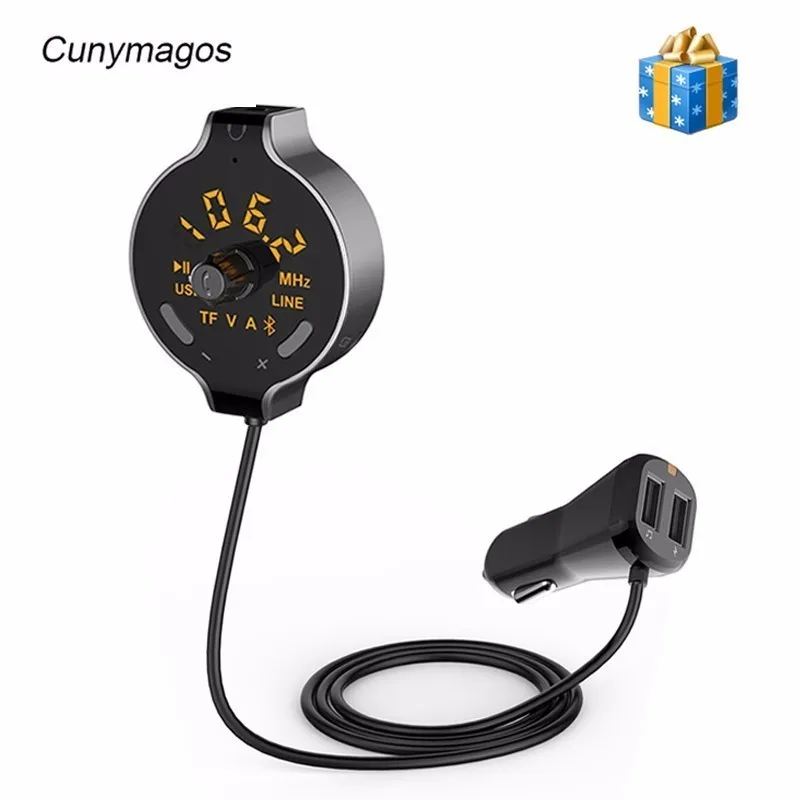 Беспроводной Автомобиль Bluetooth fm передатчик Aux Car Kit Hands free вызова Автомобильный MP3