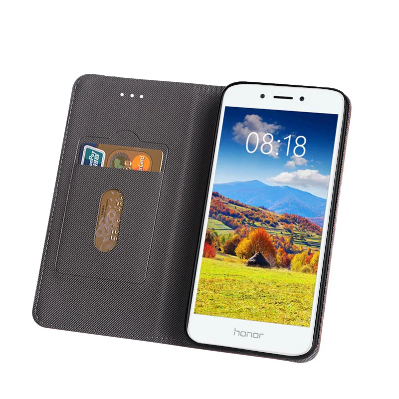 Чехол для Honor 6A Роскошный кожаный флип-чехол Huawei защитный чехол телефона |