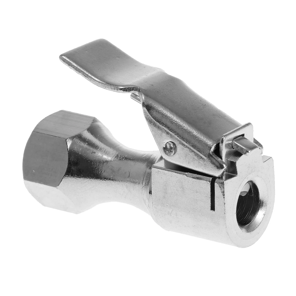Серебряный 1/4 &quotNPT прямой латунный замок на шинах воздушный патрон с зажимом