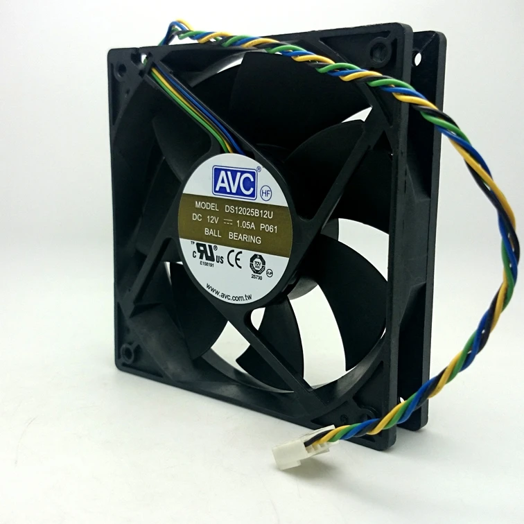 Оригинальный вентилятор для AVC DS12025B12U 12025 12V 1.05A fPWM большого объема воздуха|case fan|avc