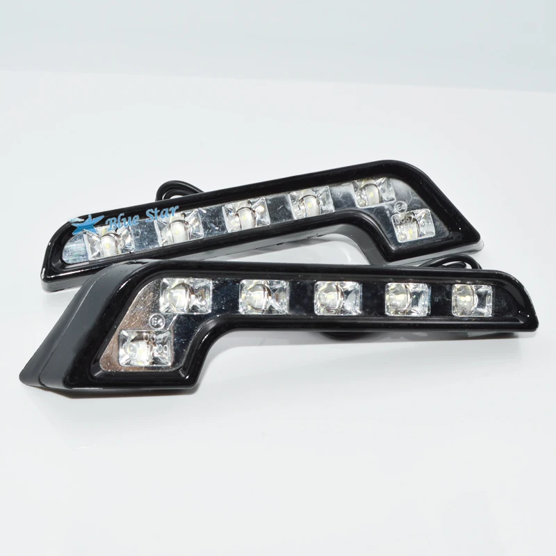 2X 6 светодиодный Автомобильные фары дневного света светильник DRL Дневной с лампой