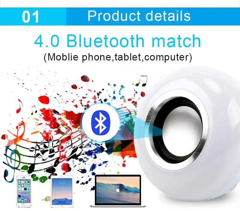 ГОРЯЧАЯ Беспроводная Bluetooth Колонка B27 B22 12 Вт RGB лампа светодиодный 110 В 220 в умный светодиодный музыкальный плеер аудио с пультом дистанционного управления