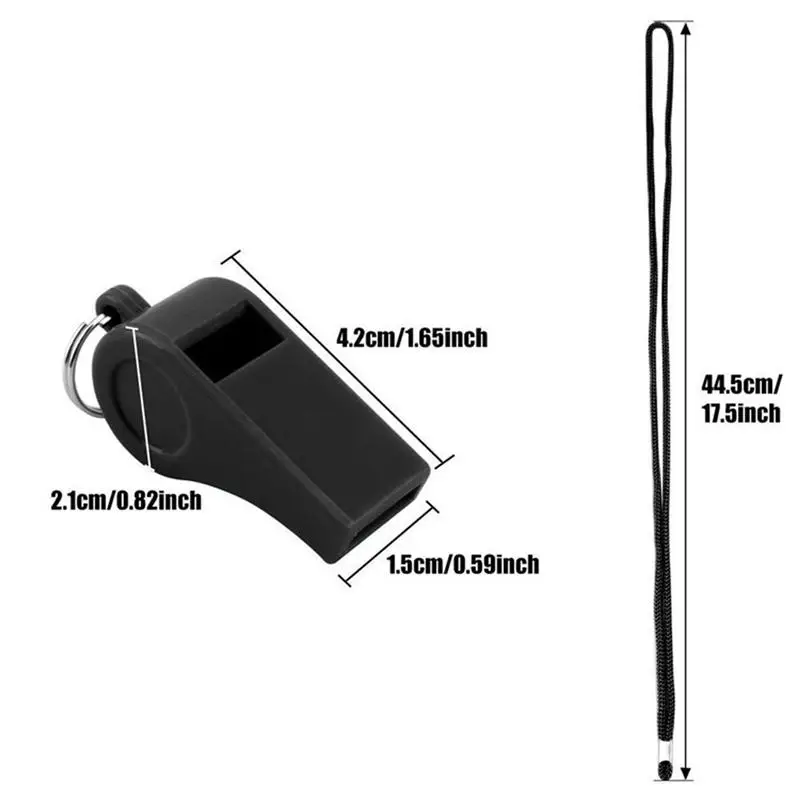 24pcs Platic Whistles Премиум Прочный портативный громкий свисток для спортивных тренеров