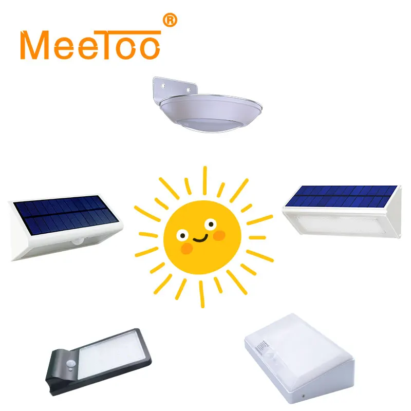 MeeToo Наружное освещение Светодиодный светильник на солнечной батарее Солнечный
