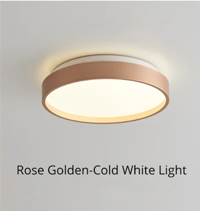 Rose Golden Современный светодиодный потолочный светильник холодный белый Светодиодный Панель лампа 23/35 см 12/18W потолочные светодиодные панели для спальни/мебель для гостиной светильник s потолочный светильник - Цвет корпуса: Rose Golden