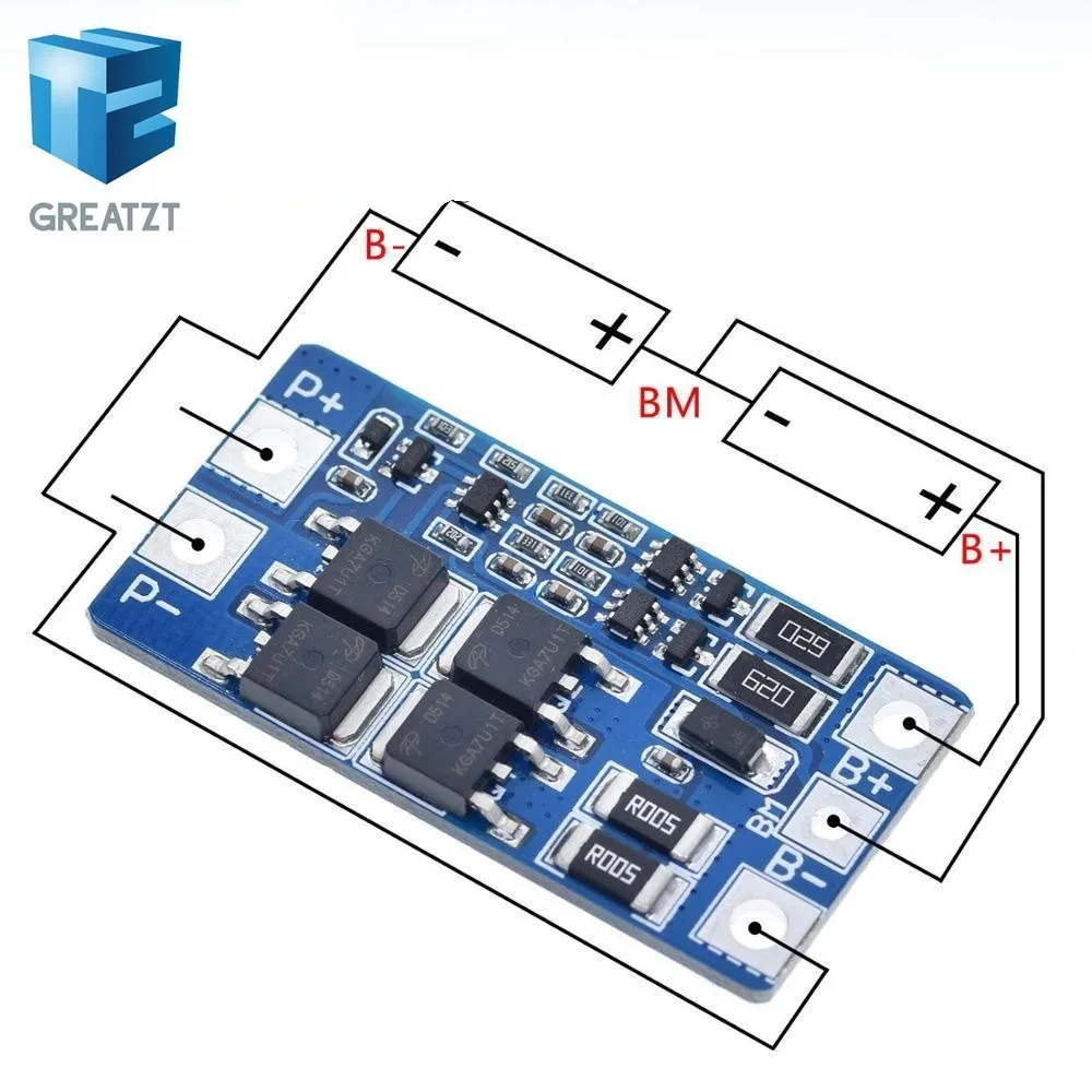 GREATZT 2S 10A 7 4 В 18650 литиевая батарея Защитная плата произведенная в 8 V