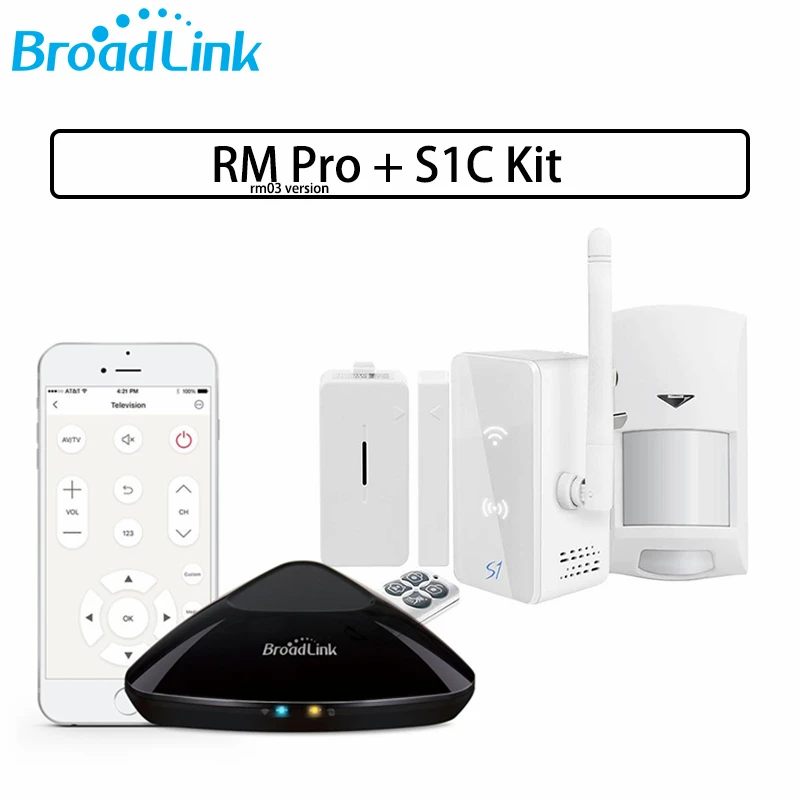 Broadlink S1C SmartOne сигнализации дома и безопасности Kit + RM Pro RM33 плюс умный дом Системы IOS