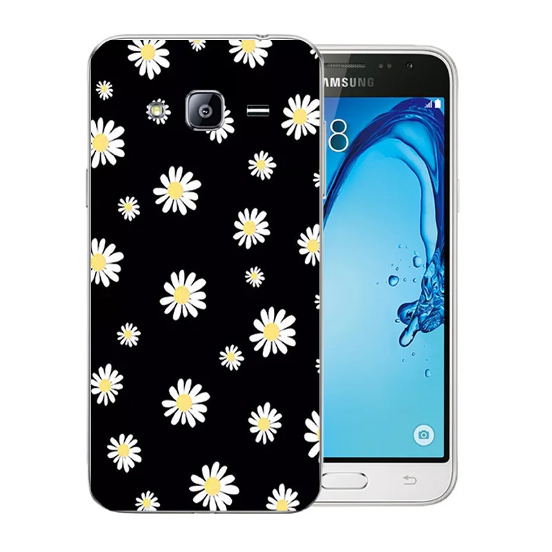 Soft Silicone Shell For Samsung Galaxy J3 2016 J310 TPU Case Back Cover 5.0 inch for J3(2016) Cases Grimace Pattern Shells |