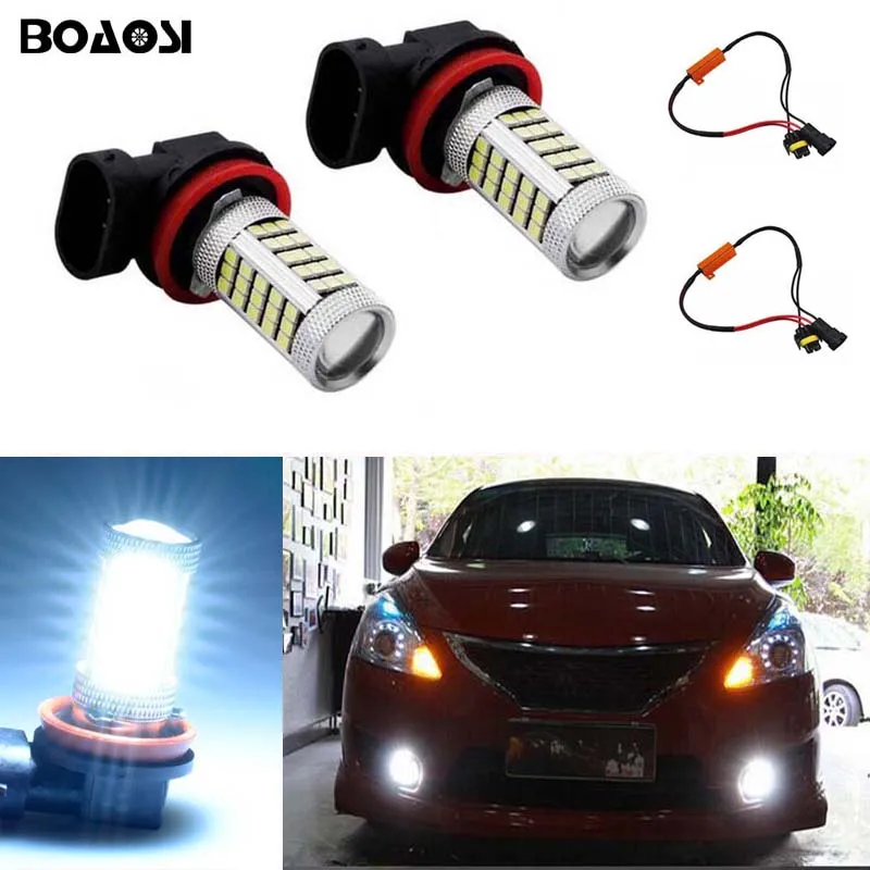 BOAOSI 2x 9006/HB4 Автомобильный светодиодный светильник лампы автомобильная Противо