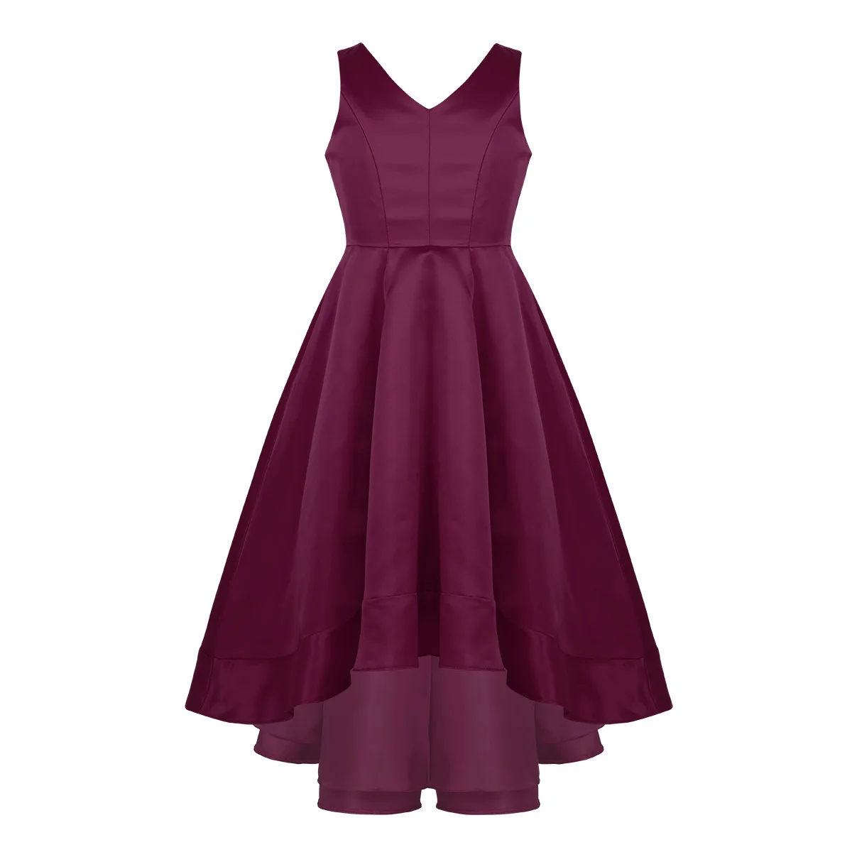 Burgundy IEFiEL/Детское платье с цветочным узором для девочек на свадьбу праздничное вечернее платье для выпускного вечера платье для маленьких девочек на день рождения - Цвет: Burgundy