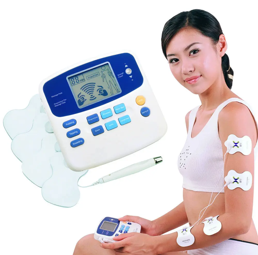 2018 New Arrival Dual XFT-320 TENS Machine Digital Electric Body Massager Acupuncture Pen & Pads | Красота и здоровье