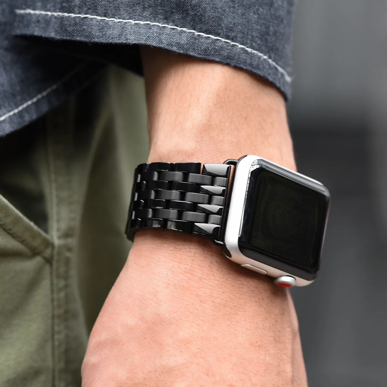 HOCO ремешок из нержавеющей стали для Apple Watch Band 44 мм 42 40 38 Серия 1 2 3 4 Бабочка Пряжка