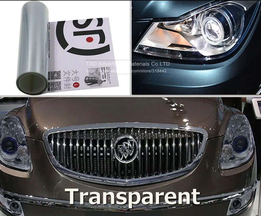 

30CMX100/200/300/500/600/900 см Глянцевая головной светильник пленка с хорошим качеством, 3 слоя глянцевый головной светильник фольга головной светильник защитная пленка