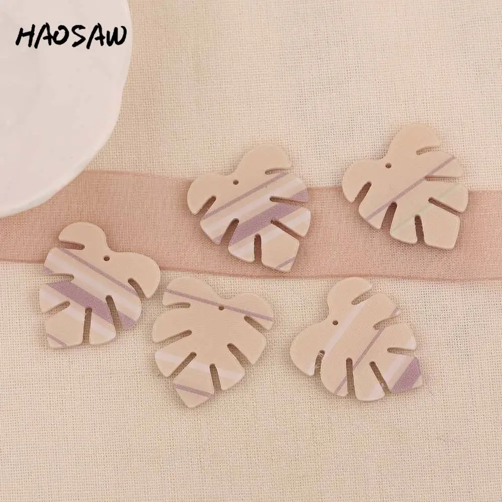 HAOSAW 25*29 мм 6 шт./лот ручная работа/очарование уксусной кислоты/форма листа/Сделай