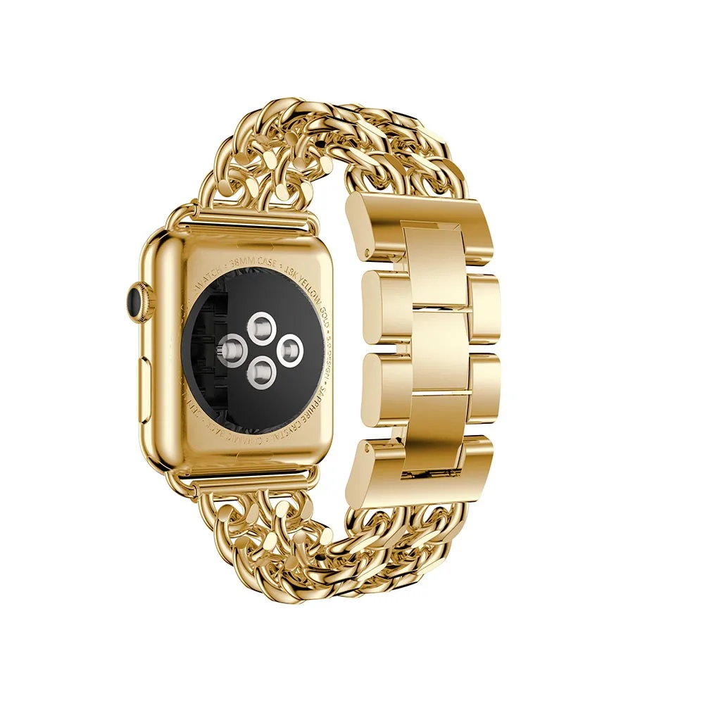 Для ремешки для часов iwatch серии 4 3 2 1 группа 42/44 мм ремешок для Apple Watch нержавеющая сталь Группа 38/42 Замена классический ремешок для часов