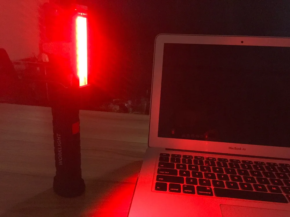 Портативный 4 режима COB фонарик USB Перезаряжаемый светодиодный рабочий свет