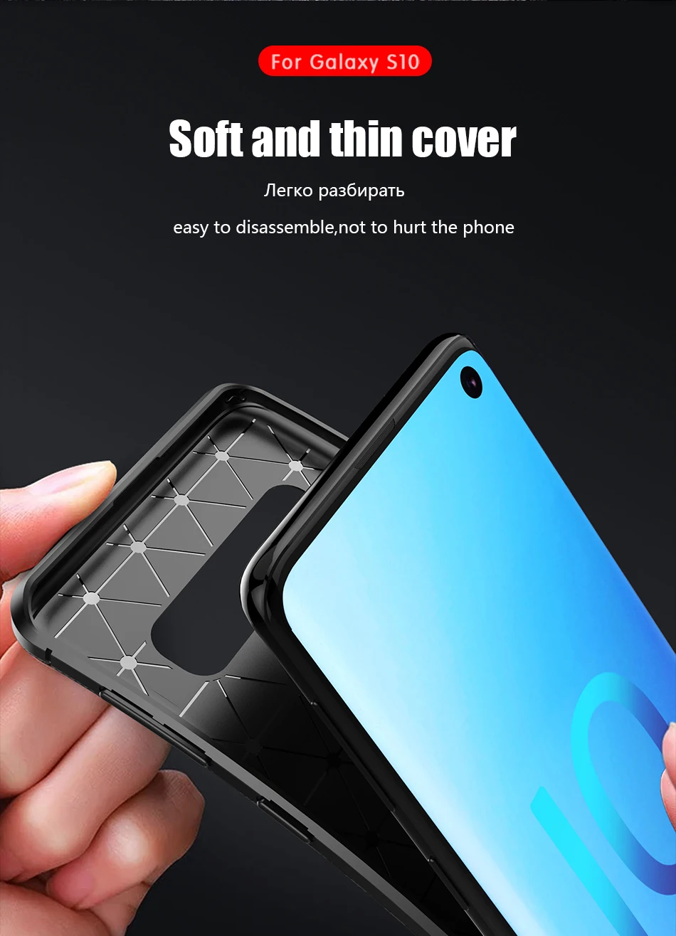 Для samsung Galaxy S10 Plus, чехол, Мягкая силиконовая задняя крышка, ТПУ, противоударный чехол для Galaxy S10 5G S10e Note 10 Plus, чехол для телефона s