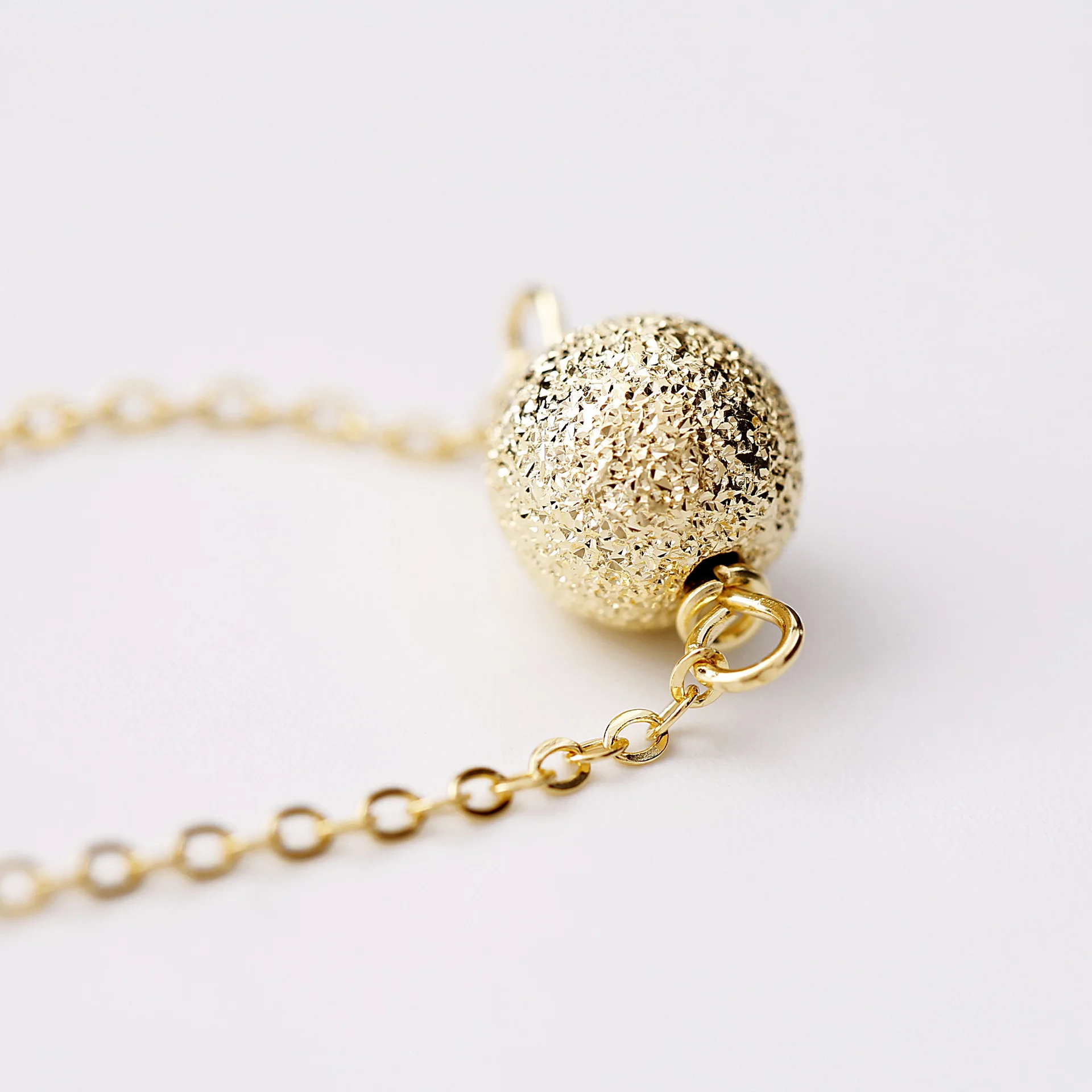 Женская цепочка на шею lucky bead 100% Стерлинговое Серебро 925 пробы|chain pendant|925 sterling