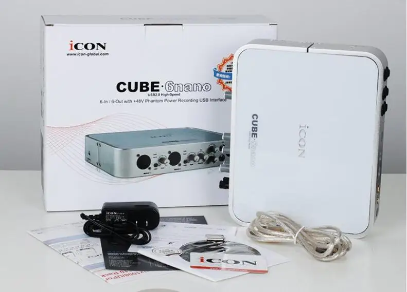 Внешняя звуковая карта ICON CUBE 6NANO VST USB 24 бит 96/192 кГц 6 дюймовый/6 выходной интерфейс