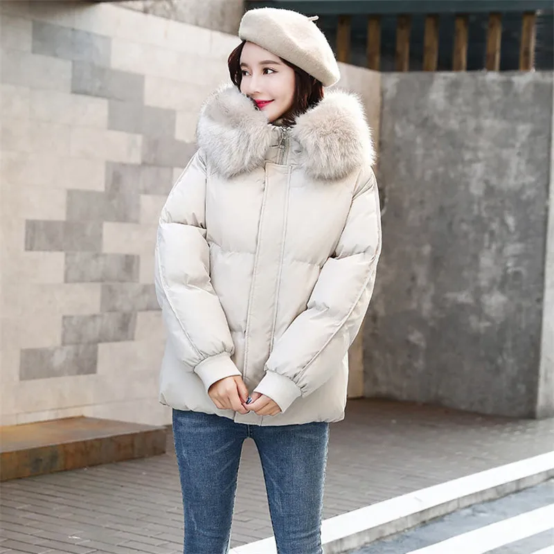 2019 новая короткая зимняя куртка Топы женская утепленная теплая верхняя одежда
