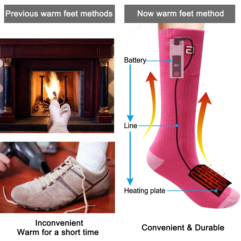 Носки с электрическим подогревом мужские и женские аккумулятором|socks sock|socks warmsocks