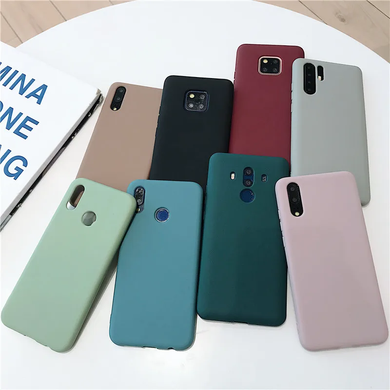 Silicone TPU Soft Phone Case For Huawei P30 P20 Pro Lite Mate 20 10 9 P10 Honor 8X Play Cover |
