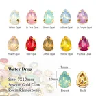 Горячая Распродажа капля 7x10 мм пришивные стразы из смолы 50 шт. разноцветные опалы для игр Бесплатная доставка