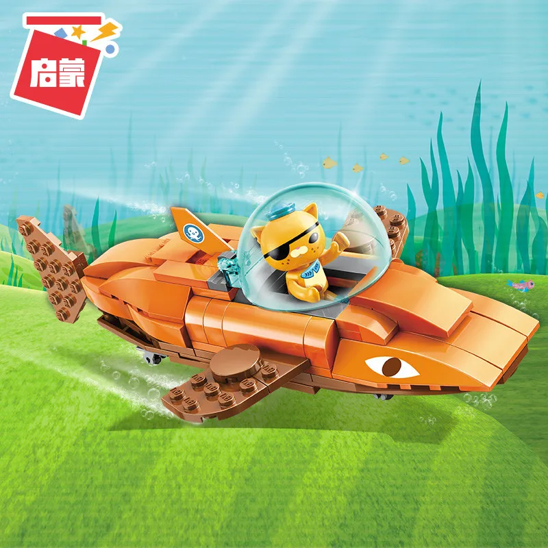 Octonauts строительные блоки GUP-B Tiger Shark автомобиль &amp kwazii 113 шт. Обучающие Кирпичи