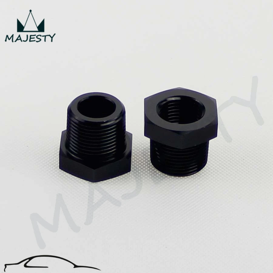 2pcs 3/4&quot Male x 1/2&quot Female NPT Thread Reducer Hex Bushing Pipe Fitting Alloy Black | Автомобили и мотоциклы