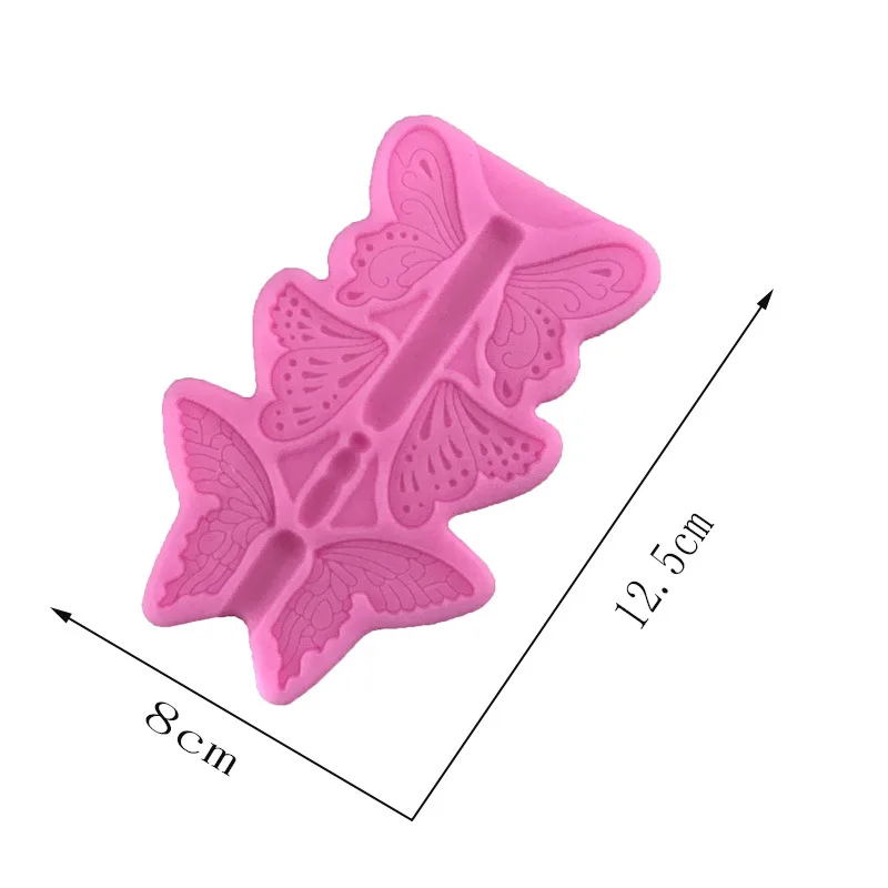 1PC Three Butterflies Shaped Silicone Cake Mold Kitchen Baking Sugar Craft Fondant Tools Decoration | Дом и сад