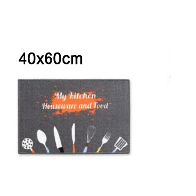 cooking 40x60cm Противоскользящий кухонный коврик, современный коврик для ванной, коврик для входной двери, впитывающие коврики для спальни, молитвенный коврик - Цвет: cooking 40x60cm
