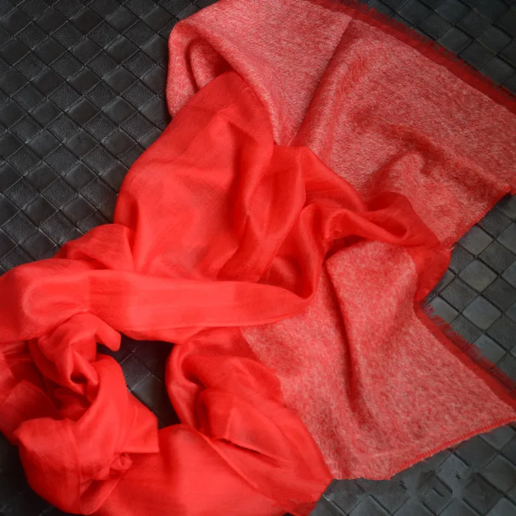 Шарф из 100% козы кашемировый смешанный женский контрастный цвет шаль Пашмина 80х200