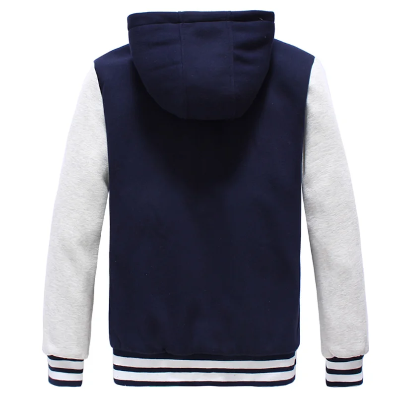 

2020 Winter Classic Hooded Baseball Jacket Men/Women Fashion Fur Thick Varsity Jacket Casual Bombers Veste Homme
