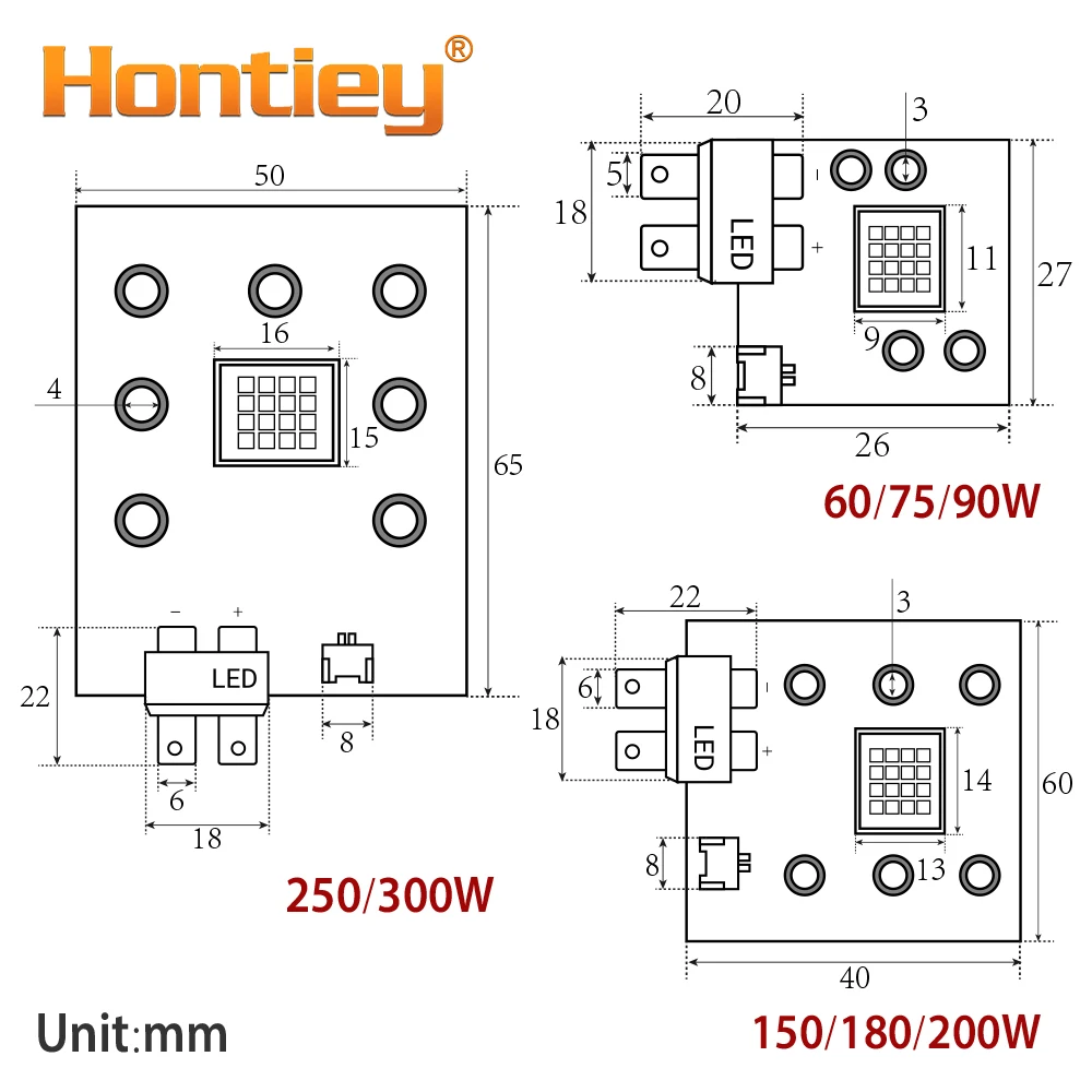 Hontiey светодиодный светильник из бисера 60 75 90 150 180 200 250 300 Вт Специальный белый чип для сценической архитектурной светящейся лампы проектора