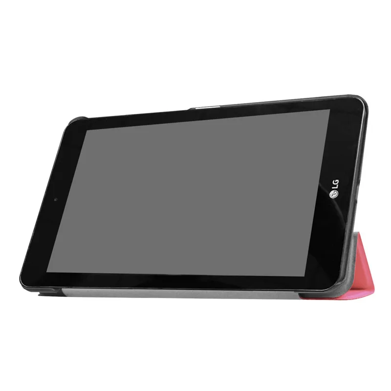 Ультратонкий чехол тройного сложения из искусственной кожи для планшета LG Gpad4 GPad