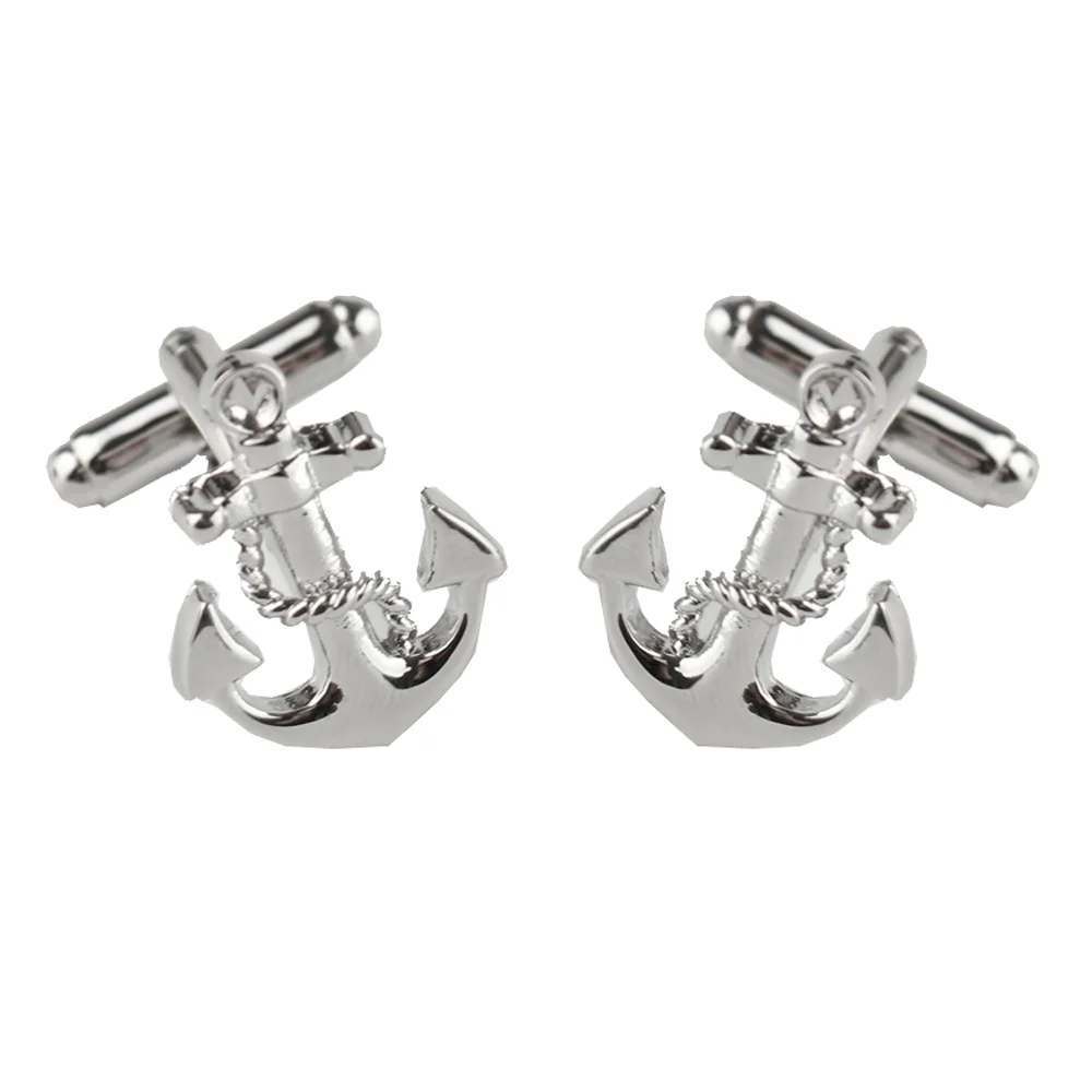 anchor cufflinks Портной Смит Спорт Запонки Новинка футбольные бутсы Запонки Набор персонализированные уникальные мужские запонки подарок рубашка Запонки - Окраска металла: anchor cufflinks