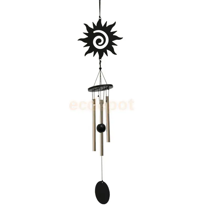 Металл 3-трубы колокольчик на удачу Oriental висит Wind Chime китайский фэн-шуй Windbell украшение для дома, сада - Цвет: 5