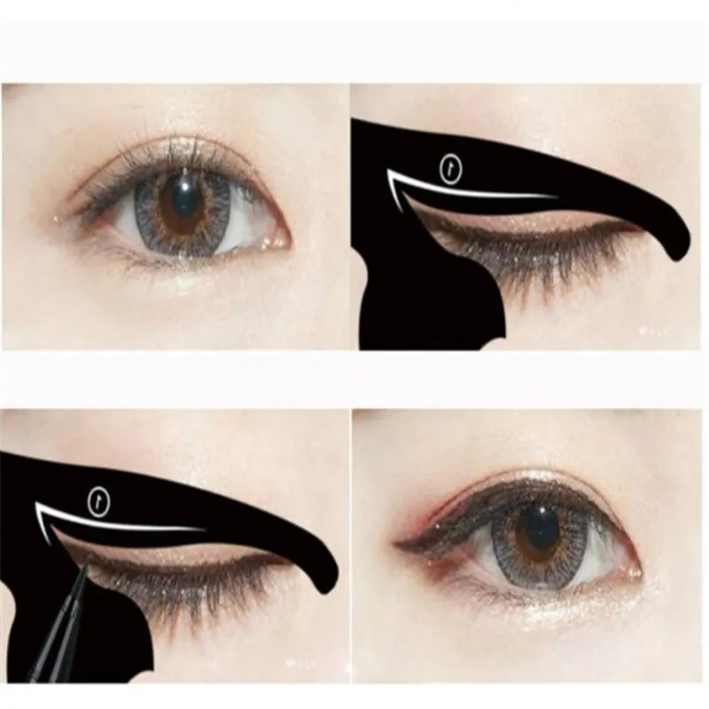 2 шт. Женская подводка для глаз трафареты кошачья линия профессиональный