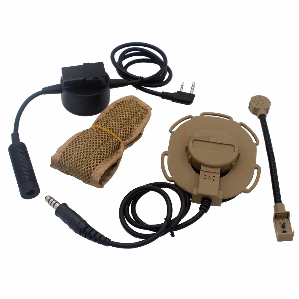 HD03 Z Тактический Bowman Elite II Гарнитура с водонепроницаемым PTT для BaoFeng UV-5R UV-82 UV-5RE GT-3