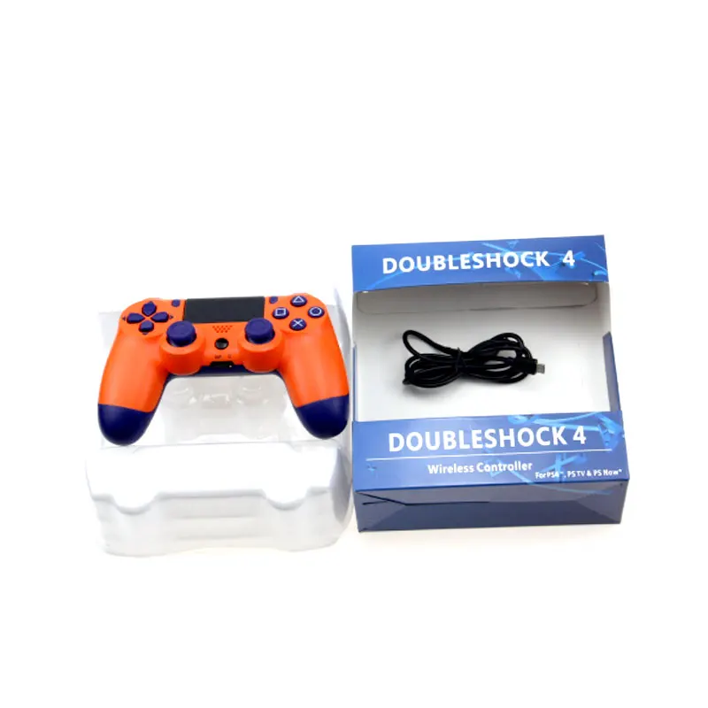 PS3/PS4 контроллер для PS4 игровой контроллер для игровой станции 4 джойстика Беспроводная консоль для PS3 беспроводной Bluetooth игровой контроллер - Цвет: ps4 orange no box