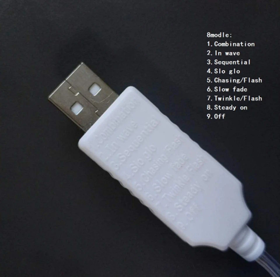 Kzkrsr 8 режимов питаемые через USB порт DC5V 10 м 60 Светодиодный s Белый Снежный шар светодиодный гирлянды рождественские Огни Праздник свадебное украшение вечеринки