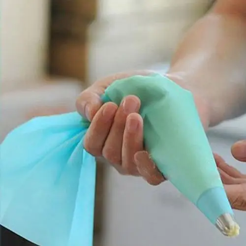 3 Sizes Silicone Cream Bags Crowded Flower Reusable Icing Piping Pastry Bag DIY Cake Decorating Tool |