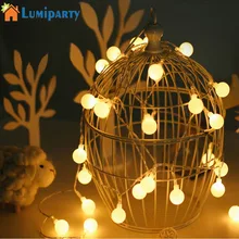 LumiParty 5 м 50 LED USB шариковая лампочка струнная лампа с пультом
