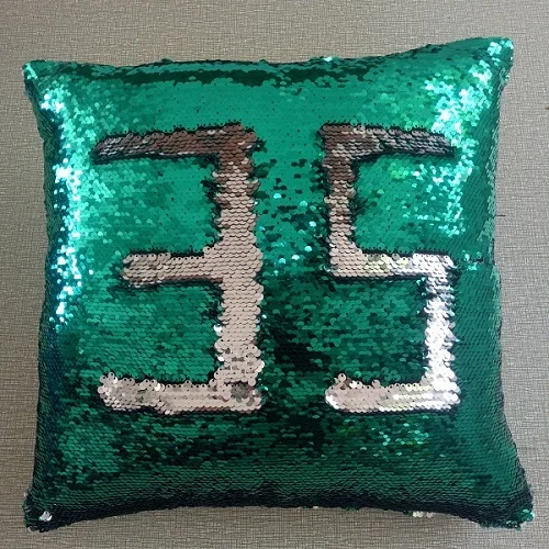 Sequin Mermaid Throw Подушка DIY двухцветная блестящая Волшебная подушка для дивана домашняя Новогодняя декоративная Cojines наволочка - Цвет: 19