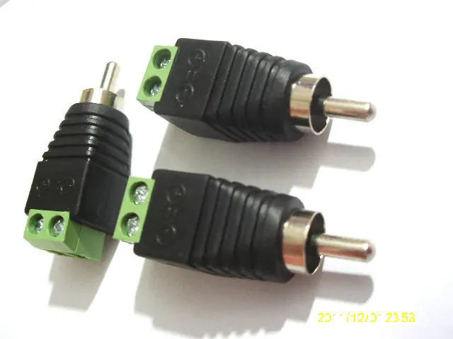 Клеммная колодка 100 шт. к RCA штекеру для ТВ видео адаптера разъем Cinch|block block|video