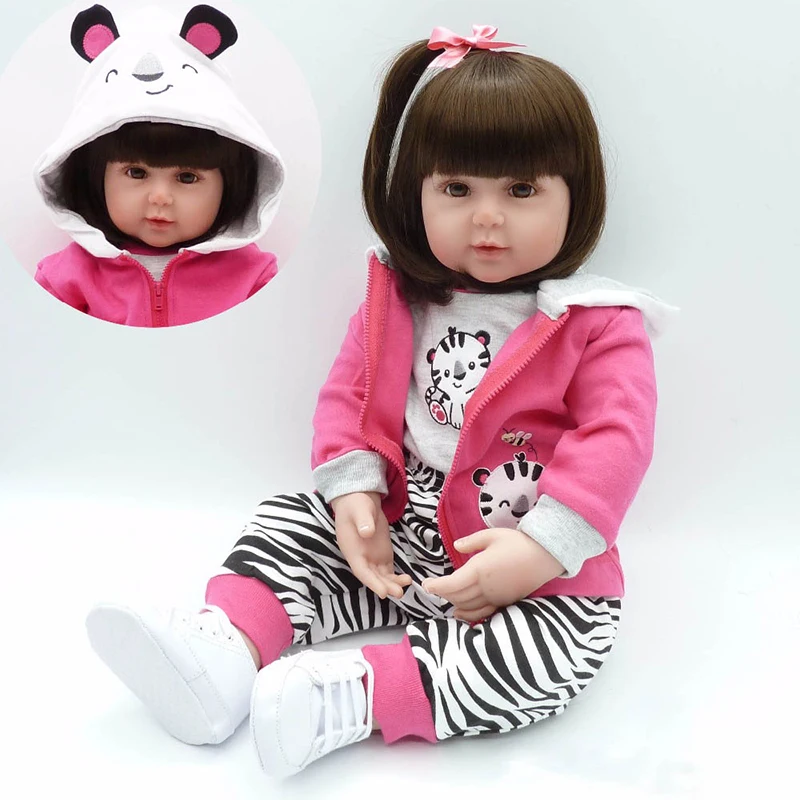 22 дюймовая силиконовая Реалистичная кукла для новорожденных bonecas подвеска в виде